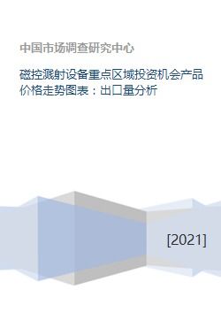 磁控溅射设备重点区域投资机会产品价格走势图表 出口量分析